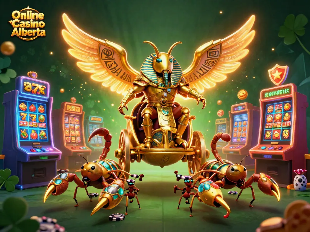 Experience thrilling action at Online Casino Alberta with epic characters in a vibrant gambling adventure.