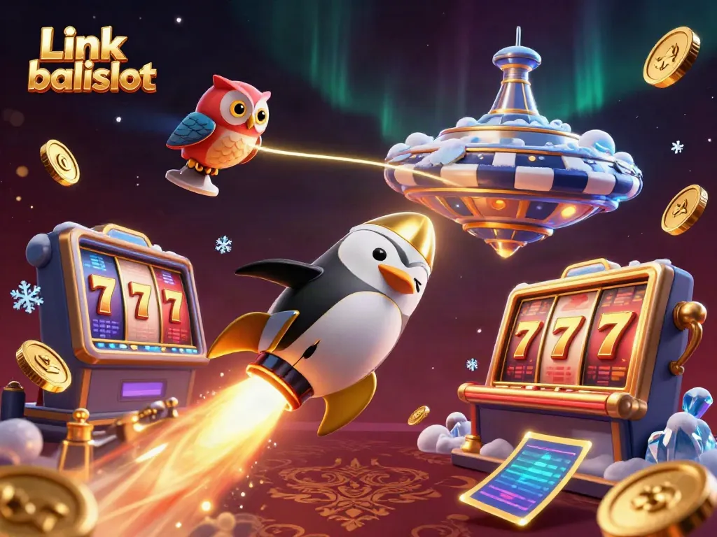 Experience Link balislot's exciting casino universe with dynamic slots and golden elements.