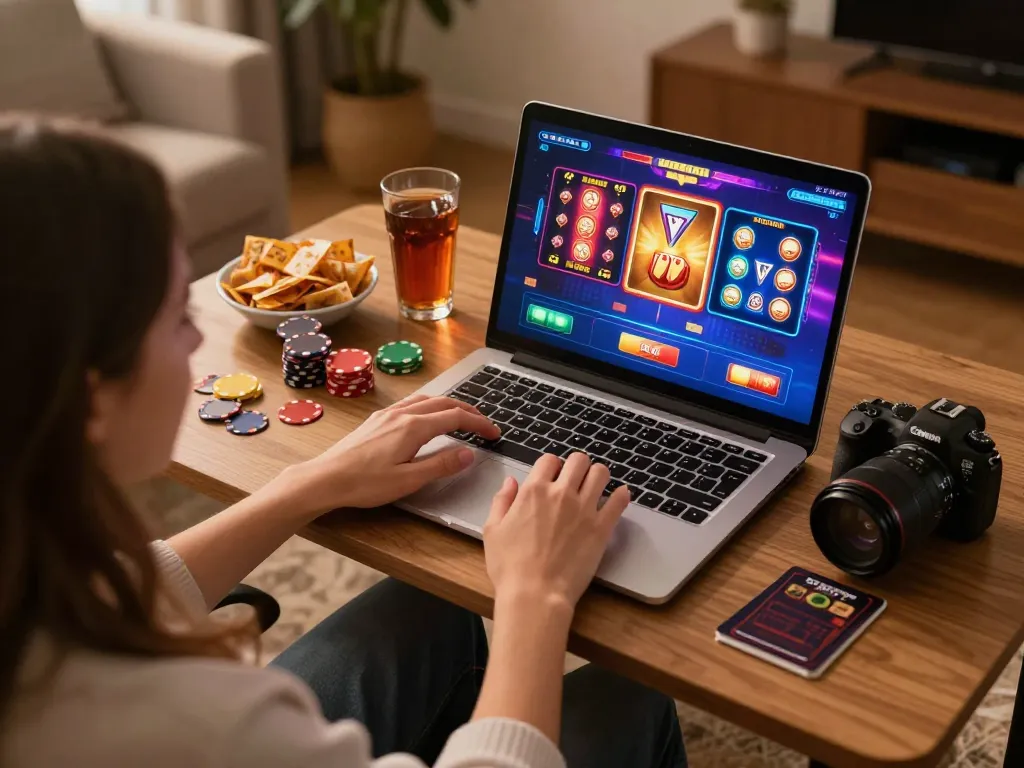 Play exciting games at https://sc88.casino/ from the comfort of home with a laptop setup and cozy ambiance.