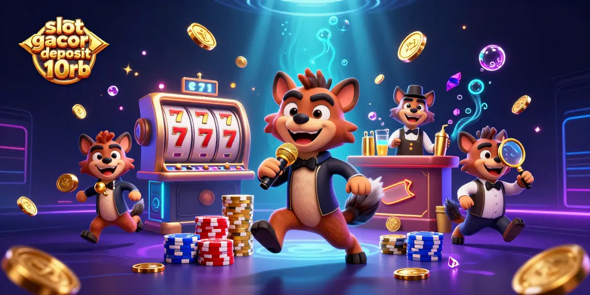 Engage with the fun atmosphere of slot gacor deposit 10rb at a comedy casino with lively hyenas.