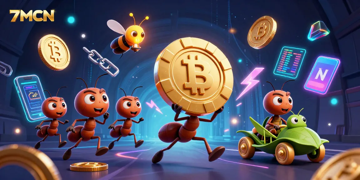 7MCN showcases a cartoon thief team expertly navigating a heist with poker chips amid dynamic casino elements.