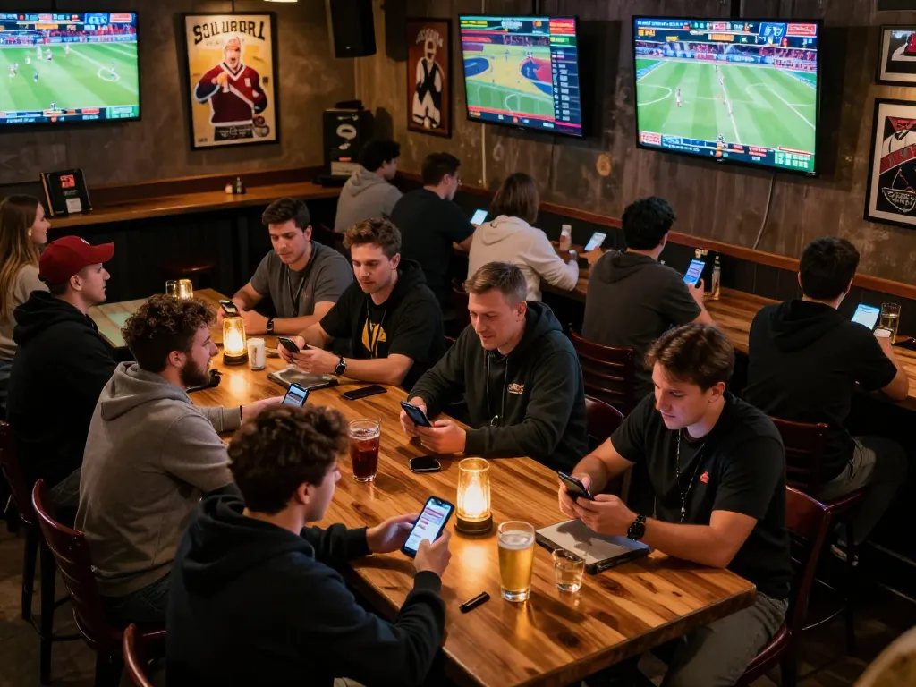Watch fans strategizing their bets on LGOGOAL during lively live sports events