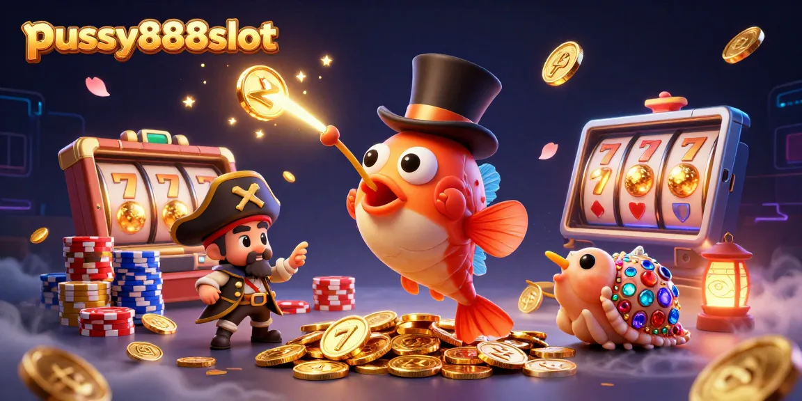 เล่นเกมสล็อตใน pussy888slot พร้อมรับโชคจากเหรียญทองที่มาอย่างตื่นเต้น
