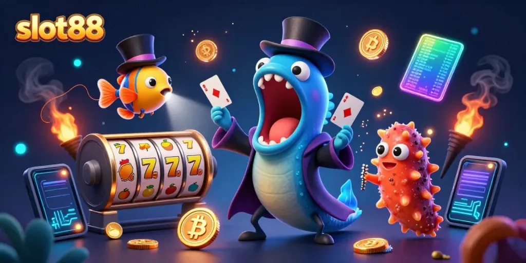 Menggali slot jackpot dalam gambaran 3D ceria dari slot88 yang penuh warna.