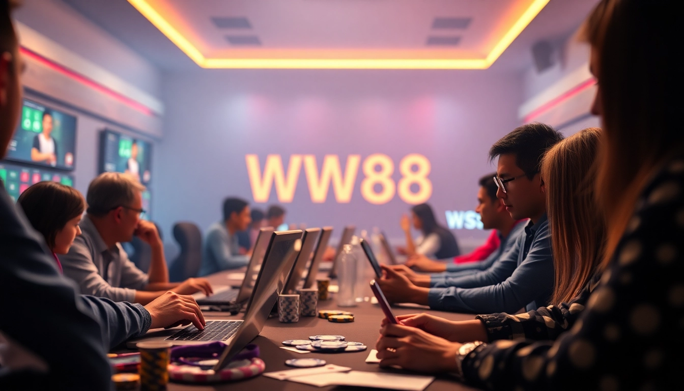 Dynamic online gaming experience with WW88, showcasing diverse betting options and user-friendly technology.