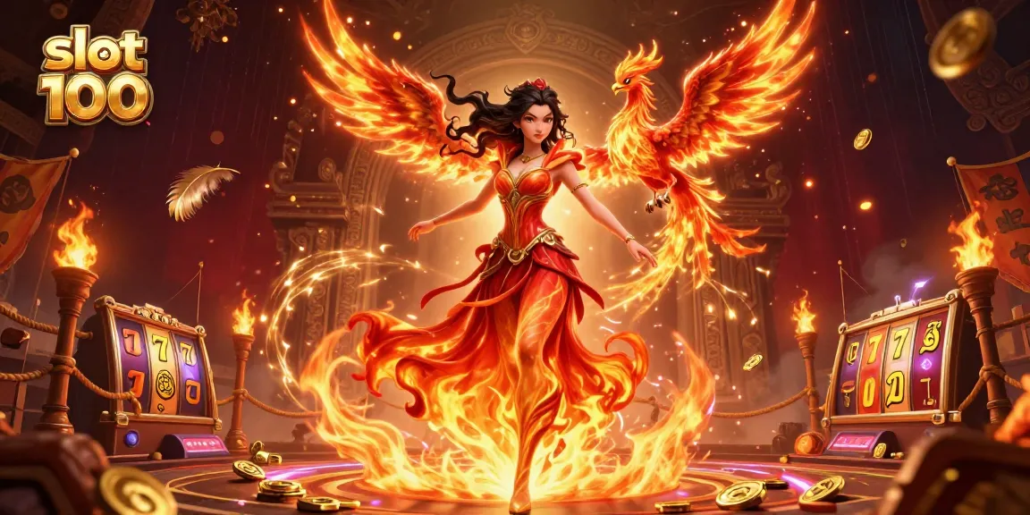 Experience the excitement of slot bet 100 in a vibrant, magical casino scene filled with energy.
