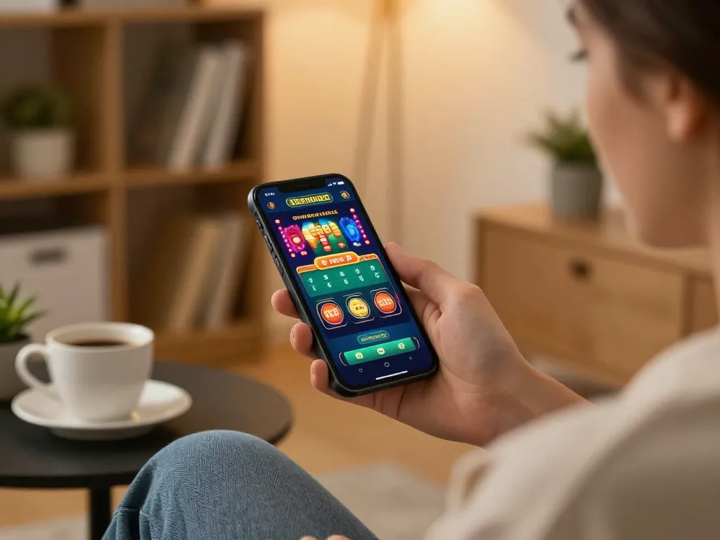 Experience exciting gameplay at Nhà Cái FB88 with engaging mobile casino apps, set in a comfortable home environment.