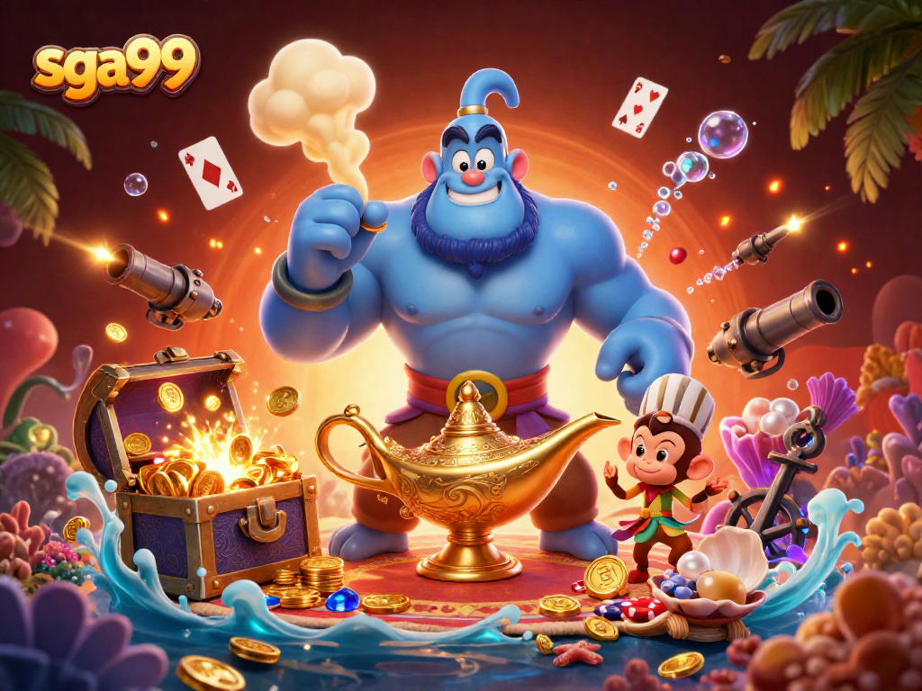 Engage with thrilling casino adventures at sga99, featuring magic, poker chips, and underwater treasures.