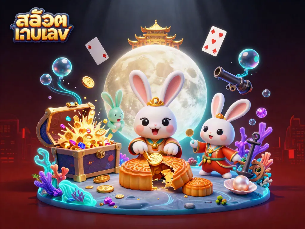 เกมสล็อตออนไลน์ สล็อตเว็บตรง มีเงินรางวัลซ่อนอยู่ในขนมบัวลอยทองบนดวงจันทร์