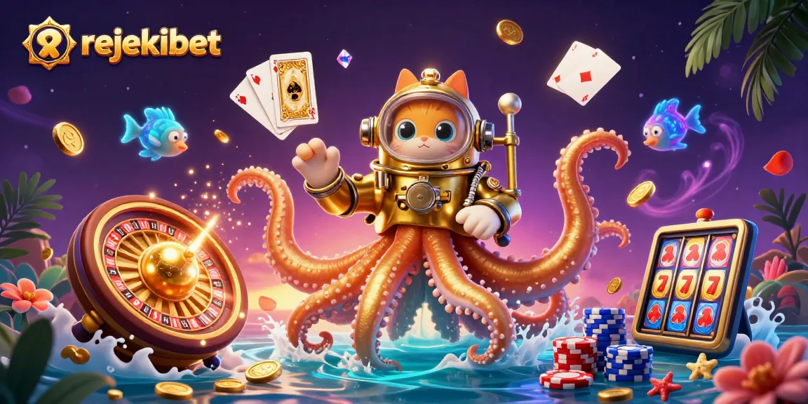 Experience the thrill of rejekibet with an enchanting casino-themed underwater scene filled with vibrant characters and dynamic elements.