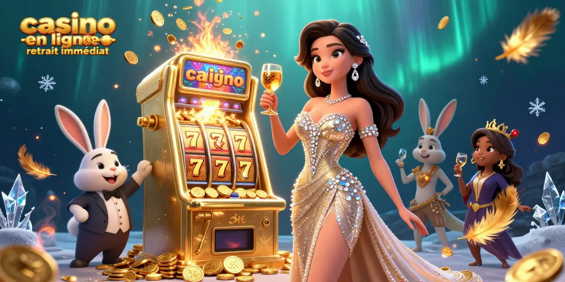 Experience instant withdrawals at casino en ligne retrait immédiat with our engaging slot machine scene.