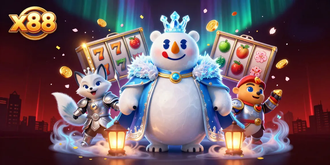 Win big with x88 casino's captivating 3D slots featuring colorful characters and vibrant gameplay elements.