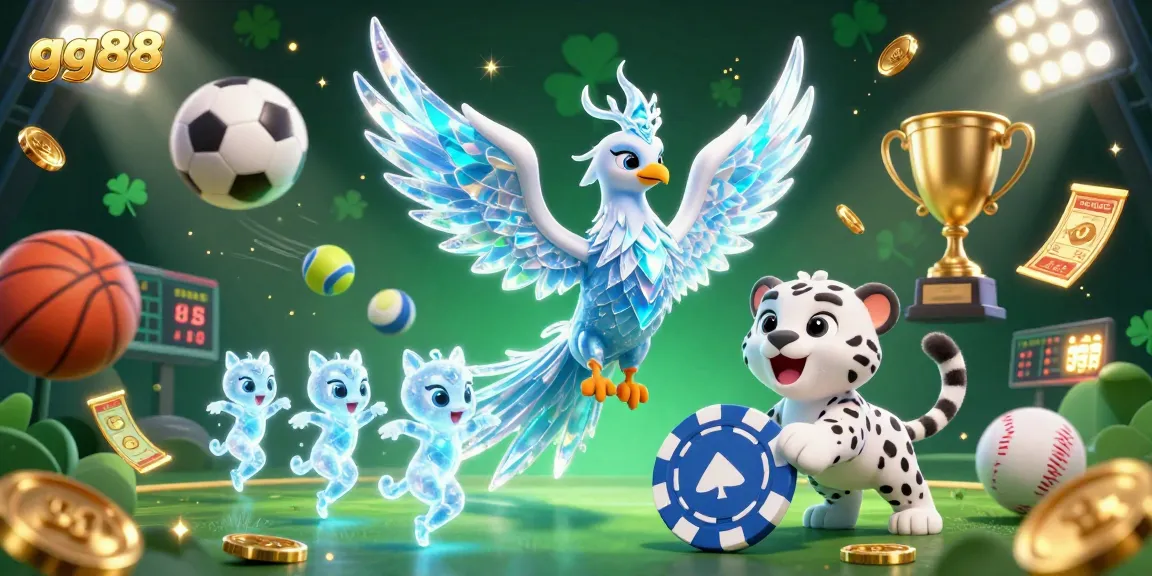 Join the excitement at gg88, where players interact with dynamic sports betting elements and vivid ice-themed characters.