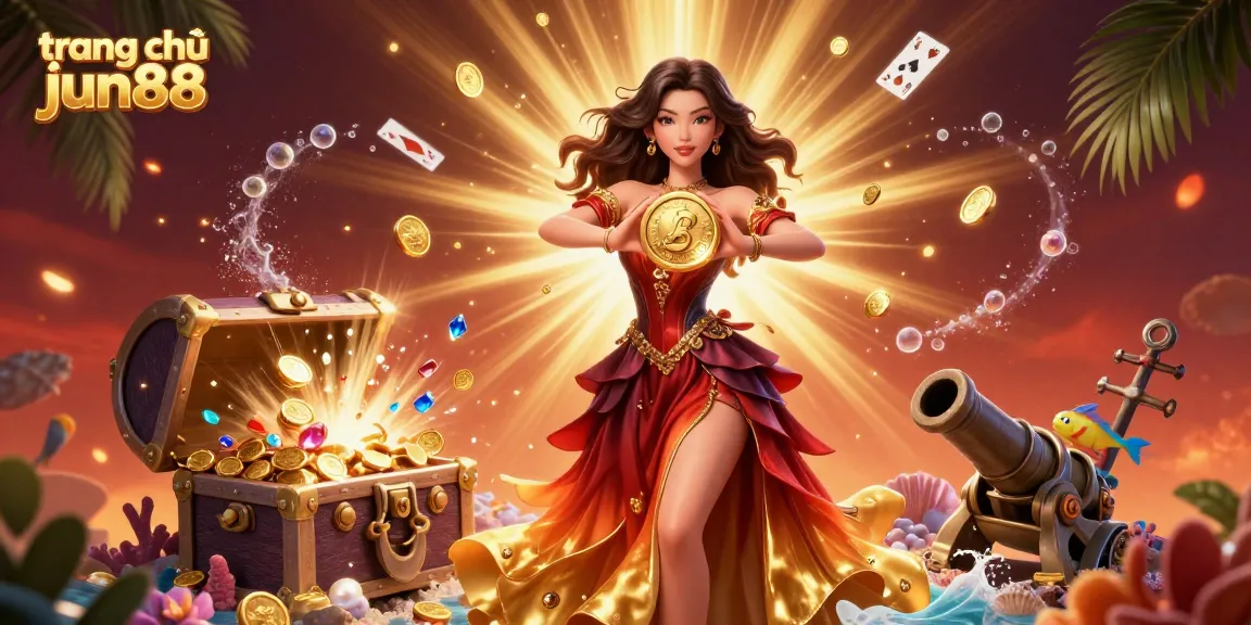Experience the thrill of trang chủ jun88 with a stunning 3D illustration of vibrant casino elements and excitement.