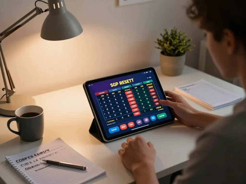 Engaging online player analyzing data sgp on tablet while strategizing for better odds