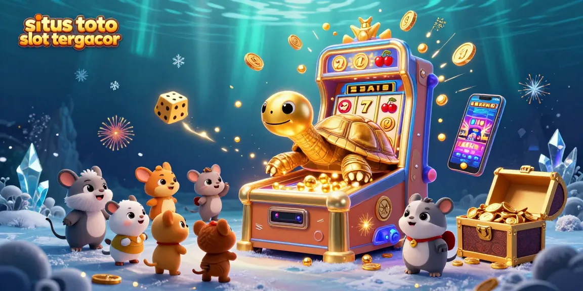Win big with situs toto slot tergacor by spinning vibrant 3D slot machines surrounded by action-packed casino elements.
