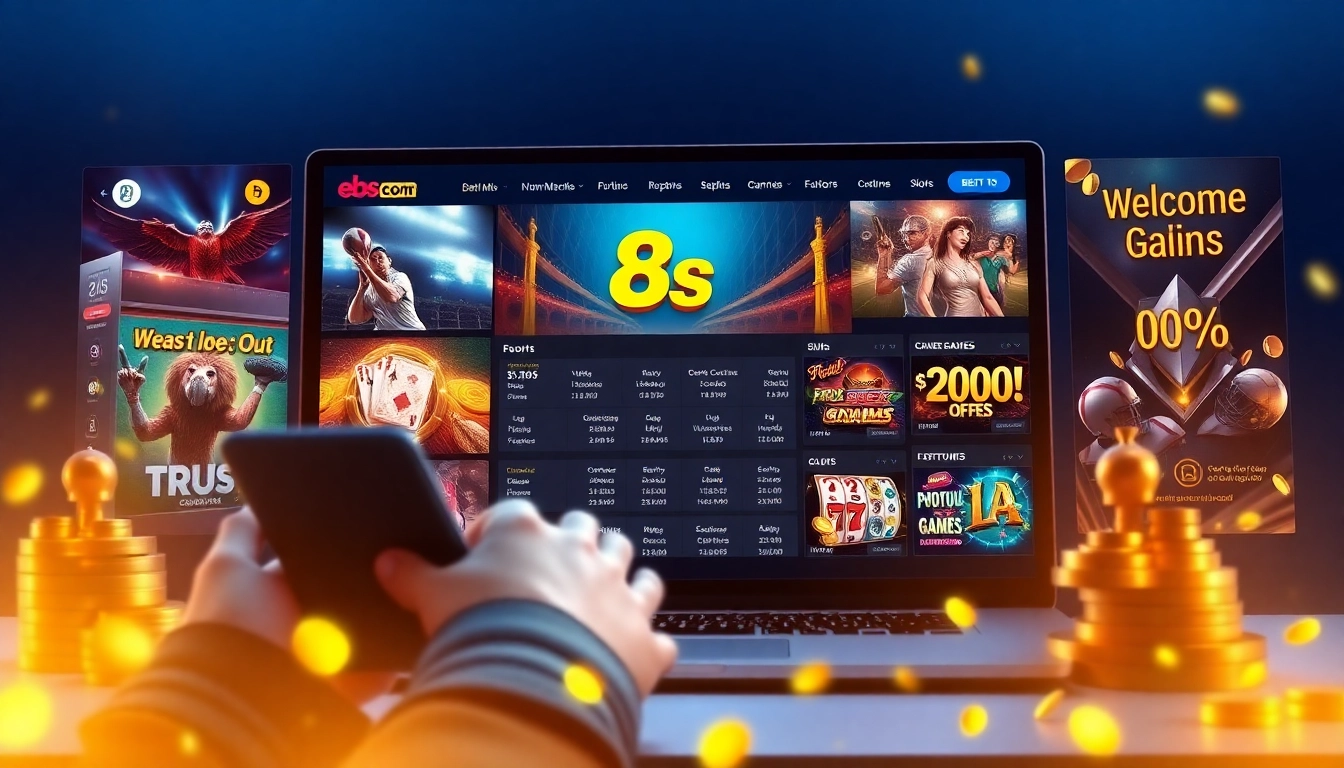 Experience the engaging interface of https://8scom.dev/ showcasing exciting betting options and bonuses.