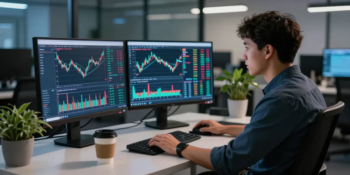 Анализ отзывов bitmex в современном офисе трейдера с графиками криптовалюты