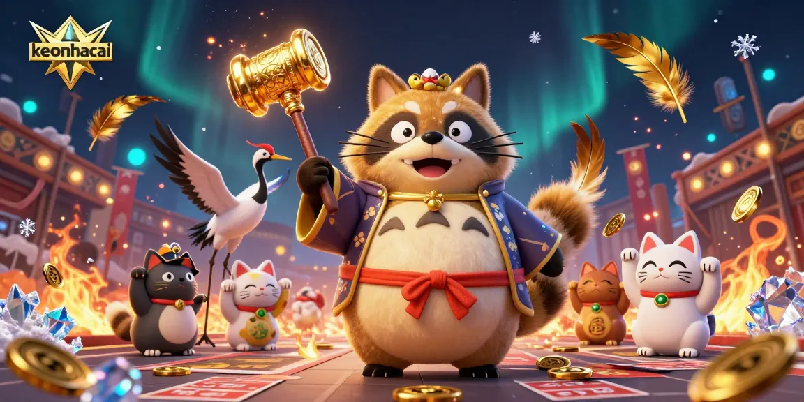 Experience the thrill of keonhacai with dynamic characters and vibrant gambling elements.
