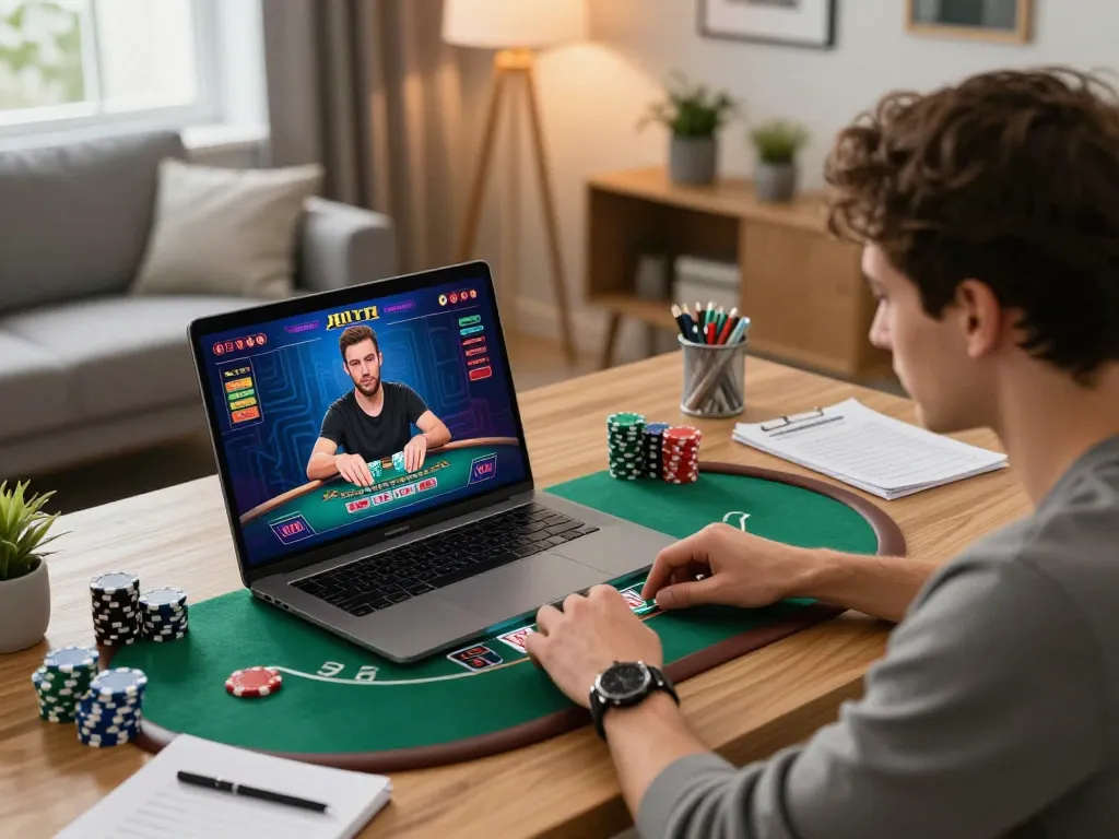 Experience the excitement of online gambling at home with a live dealer setup while using playstation-experience.
