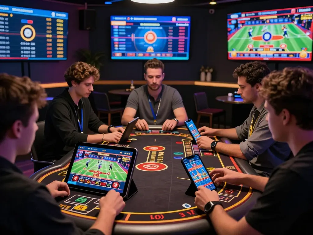 88aa top online betting scene with diverse players engaging in sports and casino games.