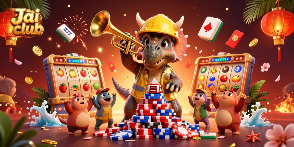 Engage with Jai club in this vibrant casino scene celebrating game excitement and rewards.