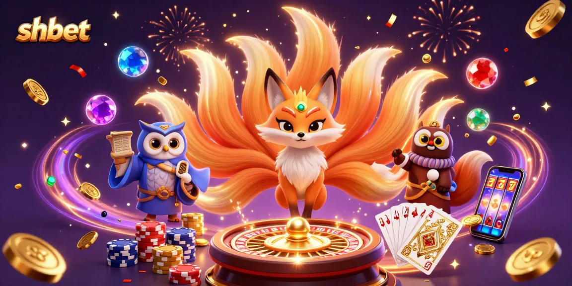 Engage in thrilling gameplay at shbet with vibrant 3D characters and casino elements.