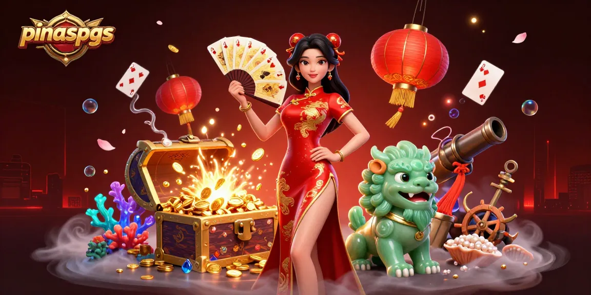 Experience thrilling moments with pinaspgs as the elegant lady showcases golden cards and magical treasures.