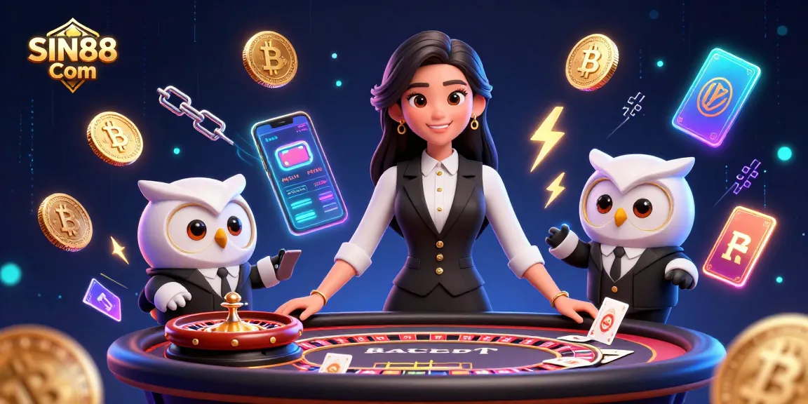 Experience thrilling action at SIN88 Com with professional dealers and vibrant casino elements.