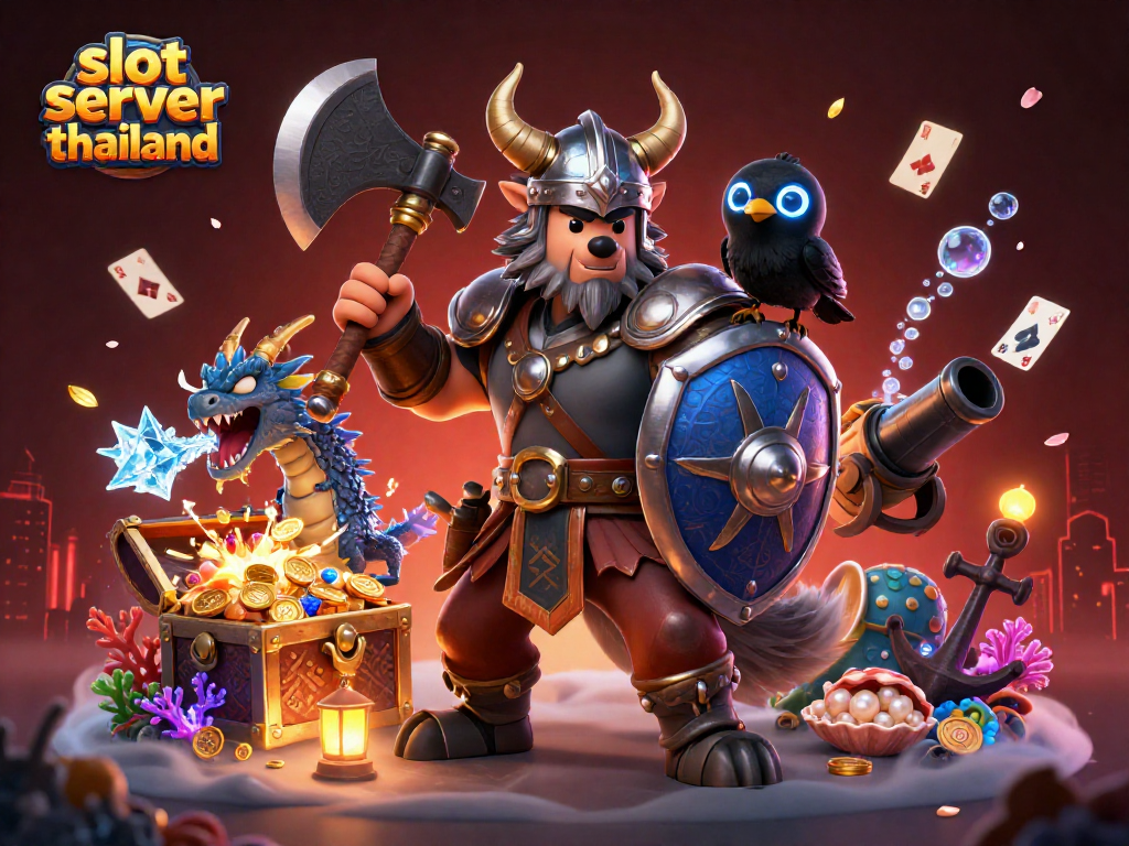 Spin the reels and win with slot server thailand, featuring high-energy game elements and vibrant characters.