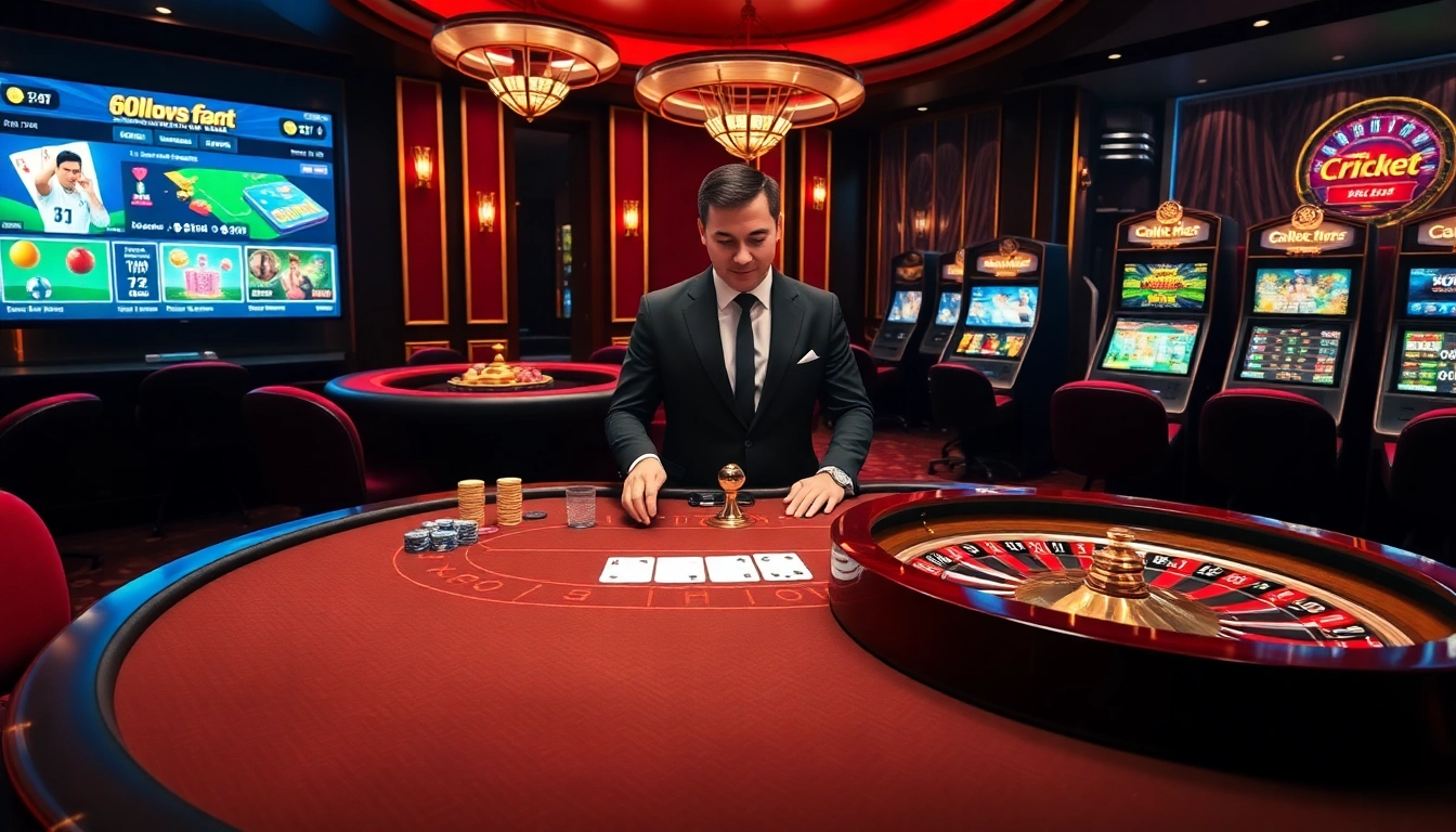 Gambling excitement at mk8th.net with lavish casino tables and vibrant esports betting options.