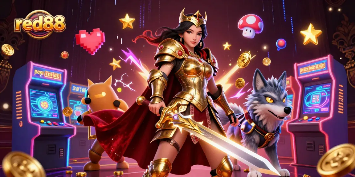 Engage in thrilling gameplay at red88 featuring dynamic 3D warriors in a vibrant casino.