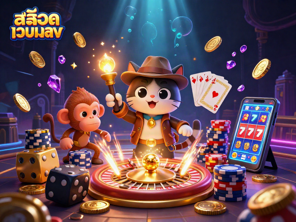 Experience thrilling สล็อตเว็บตรง action with a cat archaeologist and casino treasures.
