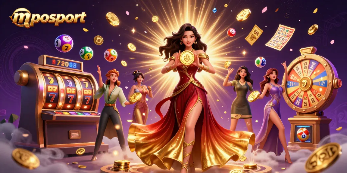 Mposport menghadirkan kegembiraan kasino yang hidup dengan karakter glamor di tengah koin dan jackpot yang berkilau.