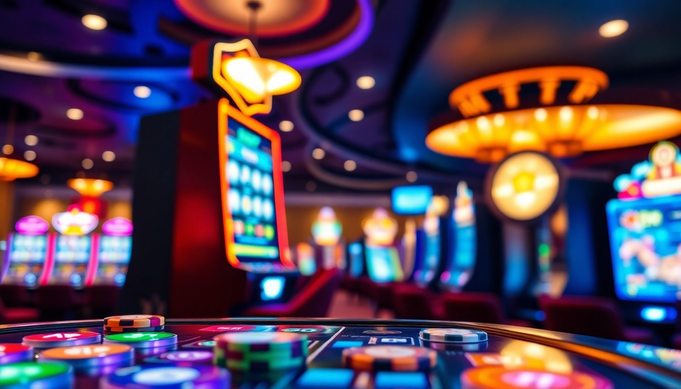 Experience the thrill of rtp slot gaming in a vibrant casino setting.