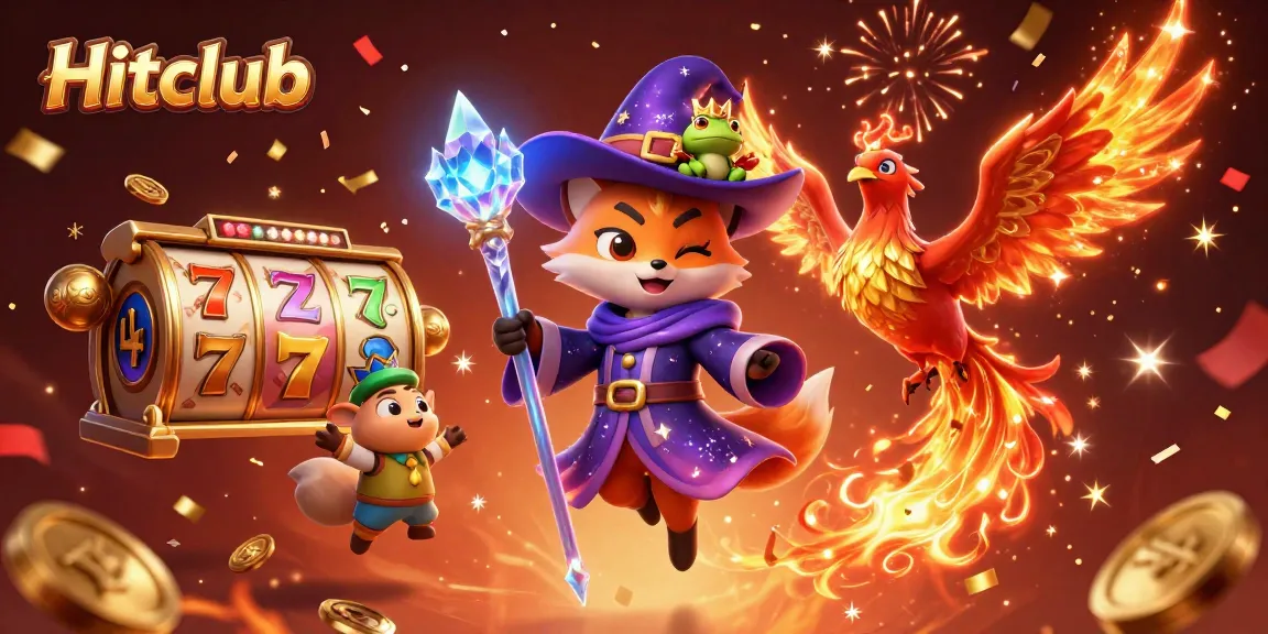 Hitclub's vibrant casino world engages players with thrilling slot action and magical elements.