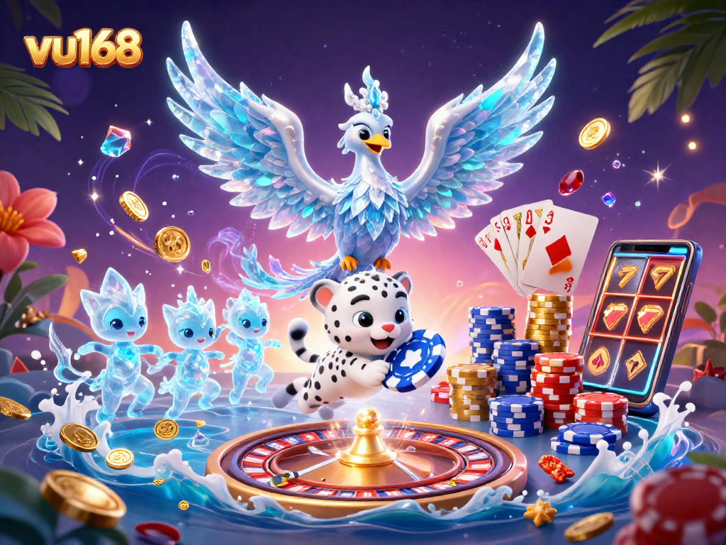 Engage in thrilling gameplay at vu168 with vibrant characters and immersive casino elements.