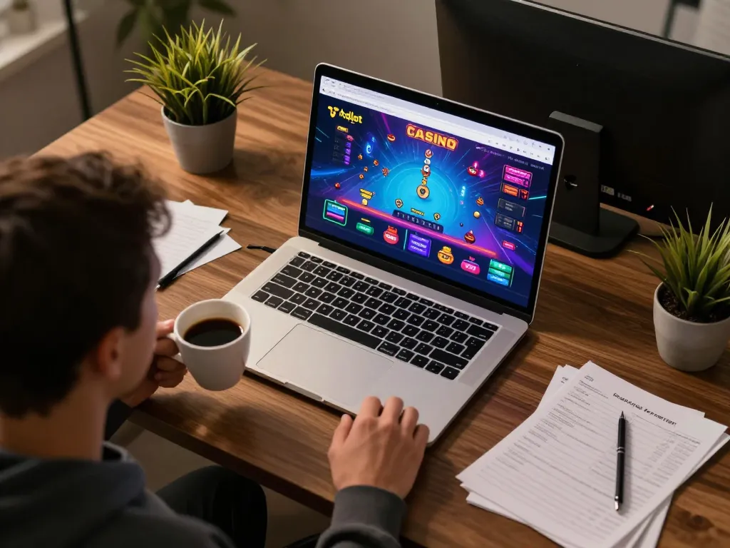 Engaging gameplay at kdslot online casino with vibrant interface and focused player