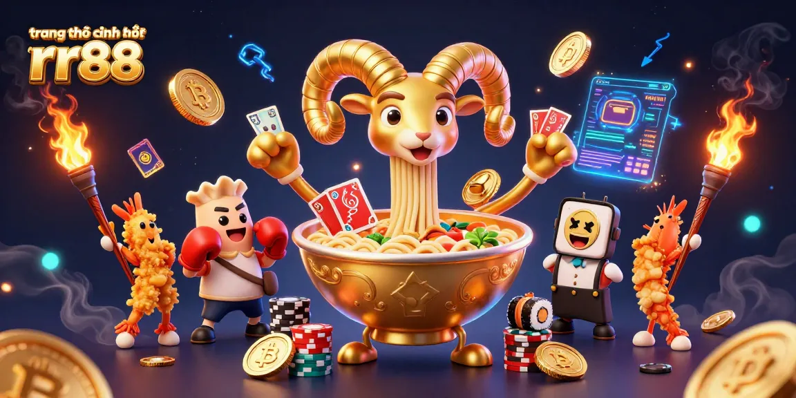 Engage with the dynamic scene of trang chủ chính thức rr88, showcasing exciting gaming elements and characters in a colorful casino atmosphere.