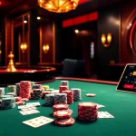 SODO CASINO poker table scene with vibrant chips and thrilling gambling atmosphere