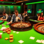 Engage in exciting casino gameplay with bongdalu-inspired poker tables and vibrant betting chips.