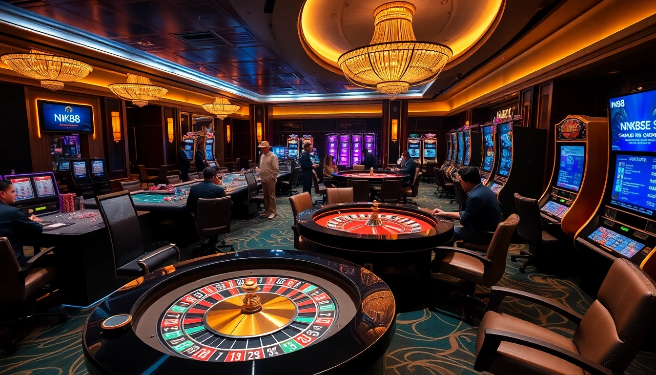 Experience the excitement of NK88 with dynamic players engaging in thrilling casino games.