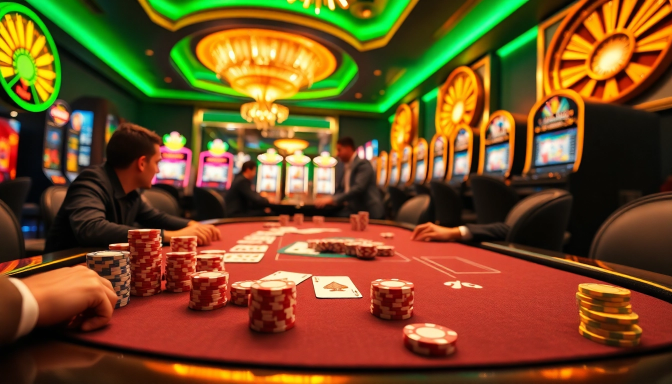 Experience high-stakes excitement at mm 88 with vibrant casino games and luxurious poker tables.