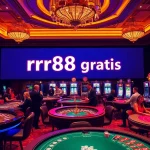 Experience rr88 gratis offers at a vibrant, luxurious casino with engaging gameplay elements.