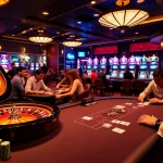 SODO CASINO 66 gaming scene with poker tables, roulette wheels, and vibrant slot machines.