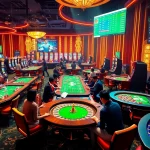Exciting gaming action at Trang Chủ DEBET showcasing poker, roulette, and slot machines.