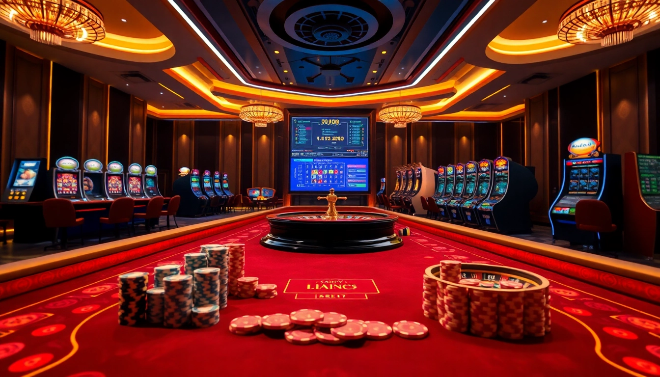 Bettors engaging with a sophisticated online platform of liên minh kjc featuring lively casino games.