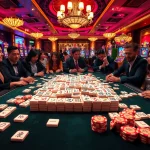 Experience the thrill of Mahjong Ways 2 in an exciting casino scene filled with action.