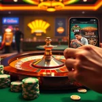 A professional gambler placing strategic bets on a lô đề trực tuyến digital roulette wheel with vibrant chips and betting interface