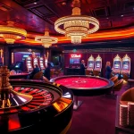 Exciting players at a luxury casino table featuring 123bet branding and vibrant gaming action.